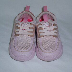 HeyDude Sirocco Pink Sparkle Toddler Girls Lightweight Shoes 9C 9
